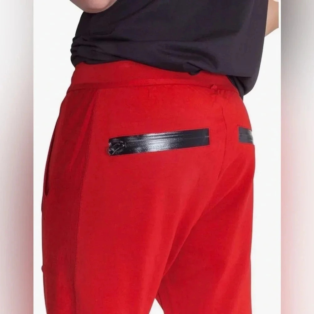 Ably Filium Tech Sweatpants Men’s Red Athleisure Joggers Performance Stretch NWT - Picture 2 of 10